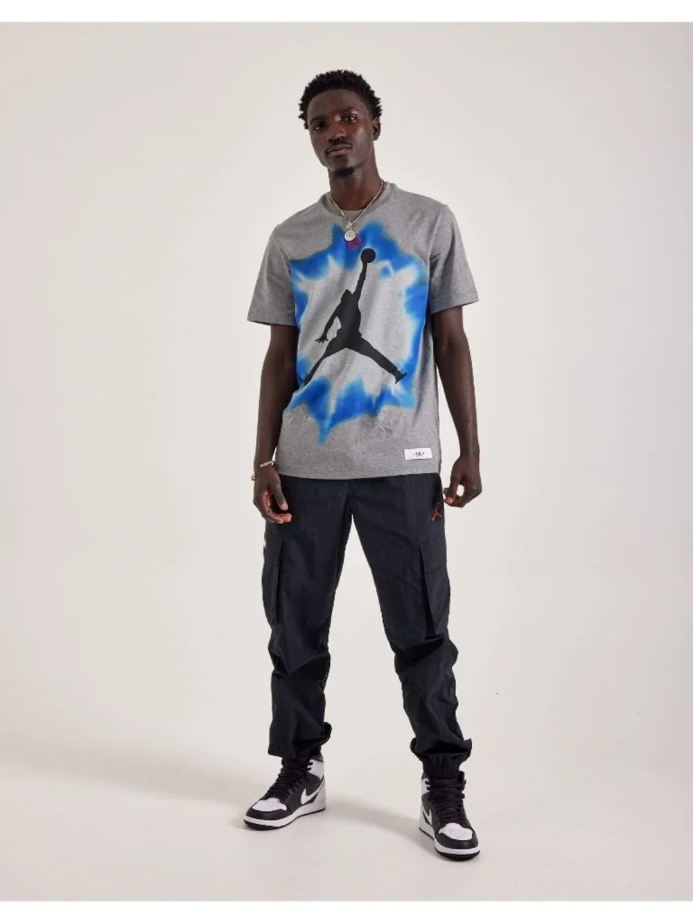 Nike Men's Jordan Core Jumpman tee Gray Size L NEW WITH TAGS